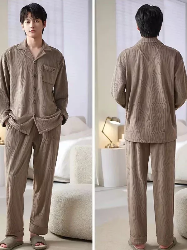 Pyjama Luxe Pour Homme En Velours "Douceur d'Aurore"