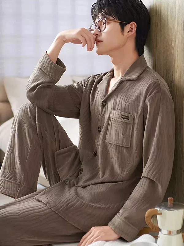 Pyjama Luxe Pour Homme En Velours "Douceur d'Aurore"