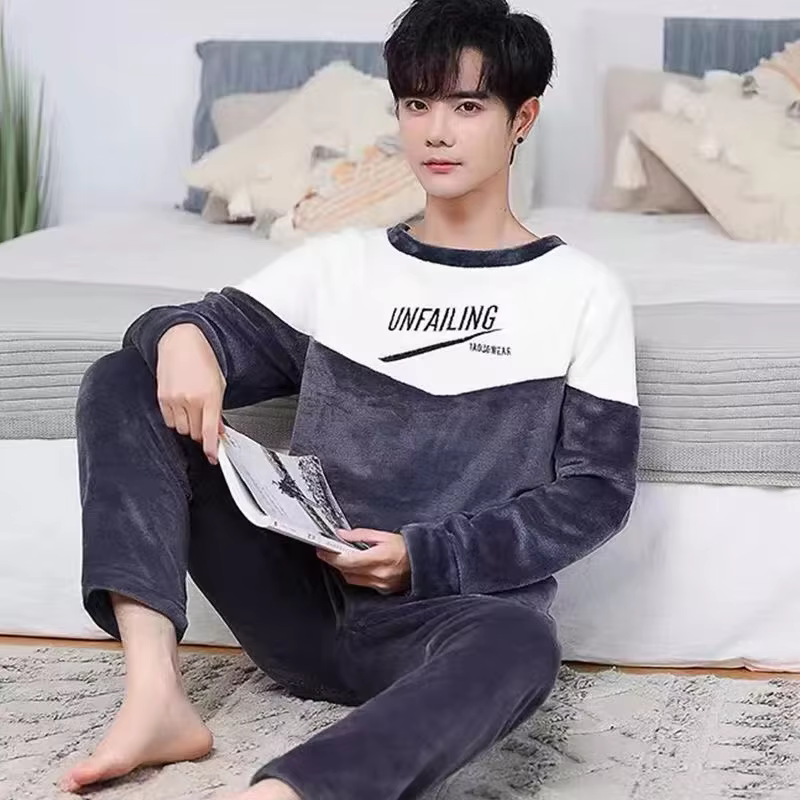 Ensemble pyjama polaire homme