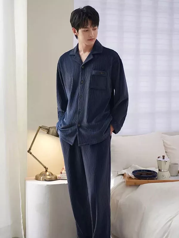 Pyjama Luxe Pour Homme En Velours "Douceur d'Aurore"