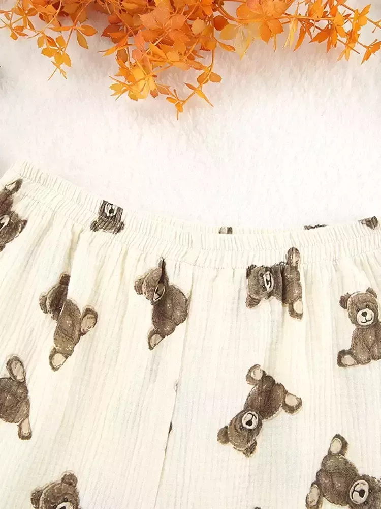Beau Pyjama Pour Femme En Coton "Ourson"