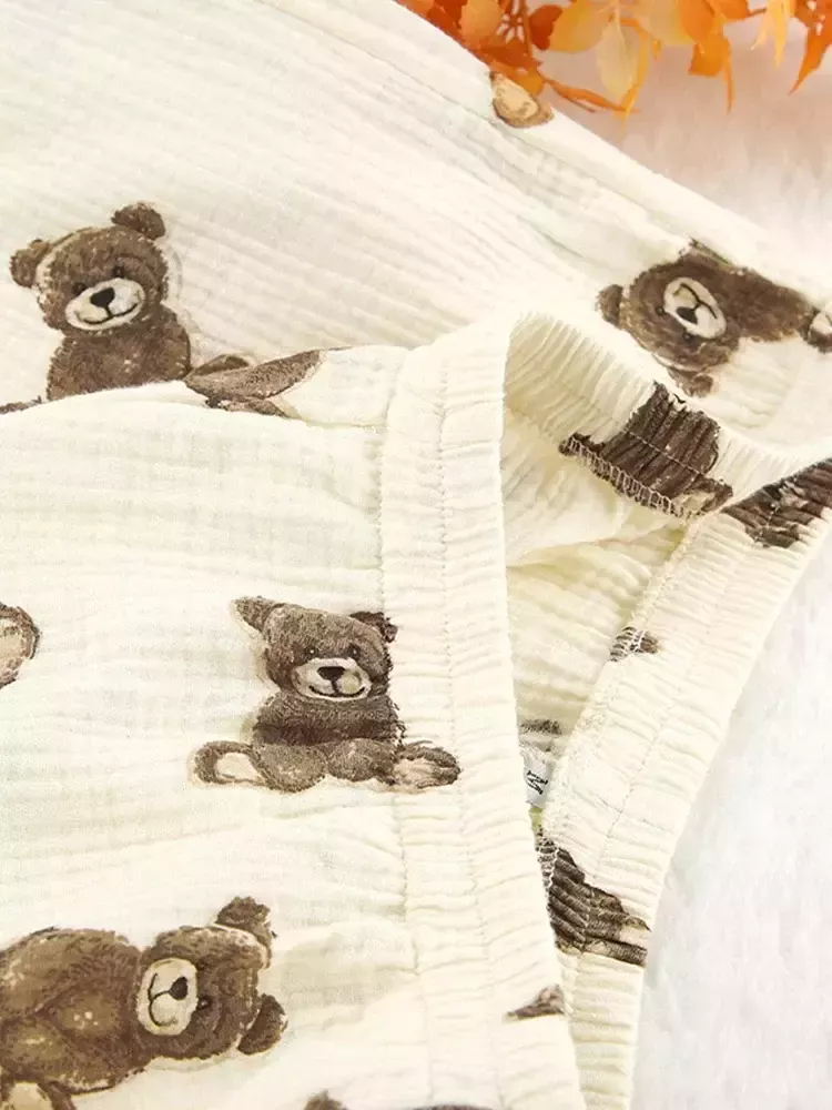 Beau Pyjama Pour Femme En Coton "Ourson"