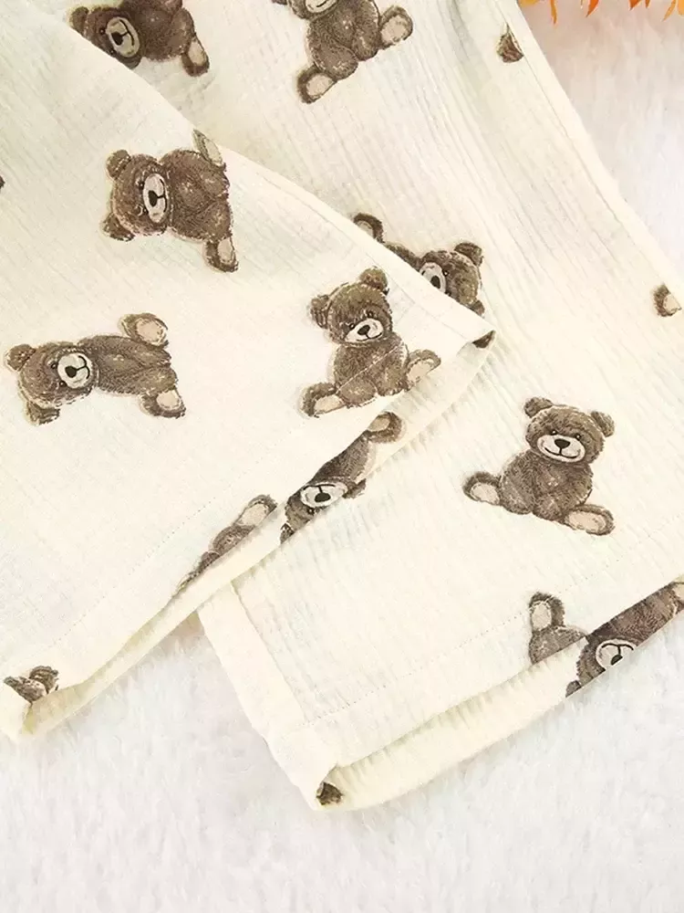 Beau Pyjama Pour Femme En Coton "Ourson"