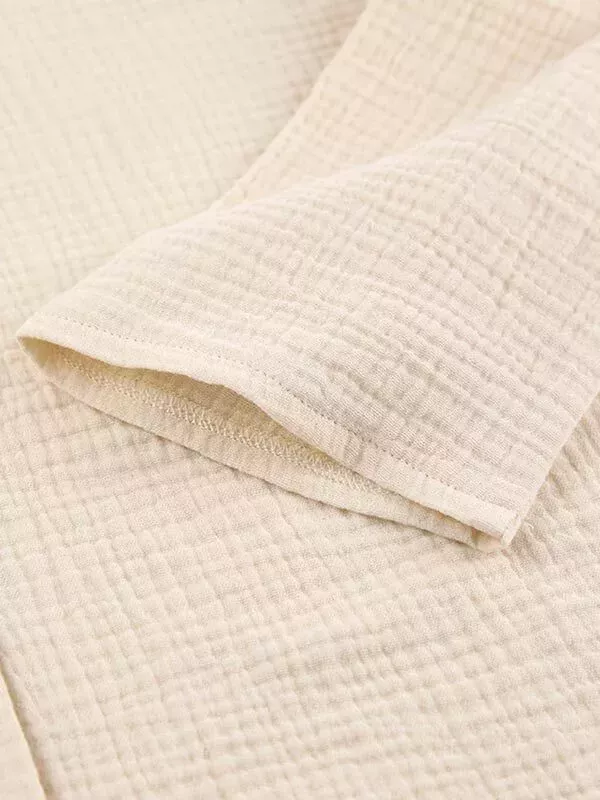 Pyjama Pour Femme En Coton Beige "Nuage de Douceur"