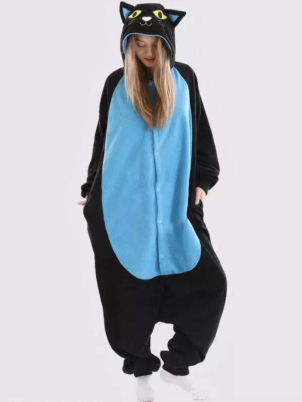 Combinaison Pyjama Pour Femme "Chat Nocturne"