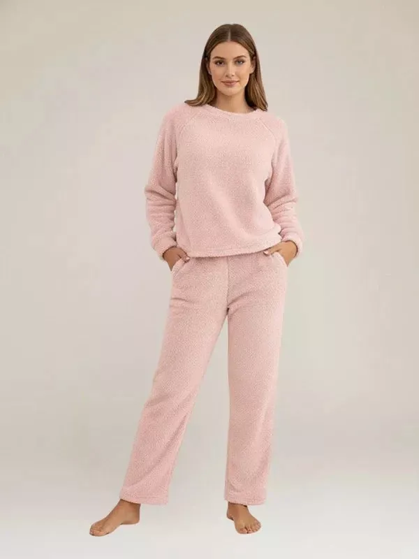Pyjama Moumoute Pour Femme Rose "Eden Polaire"