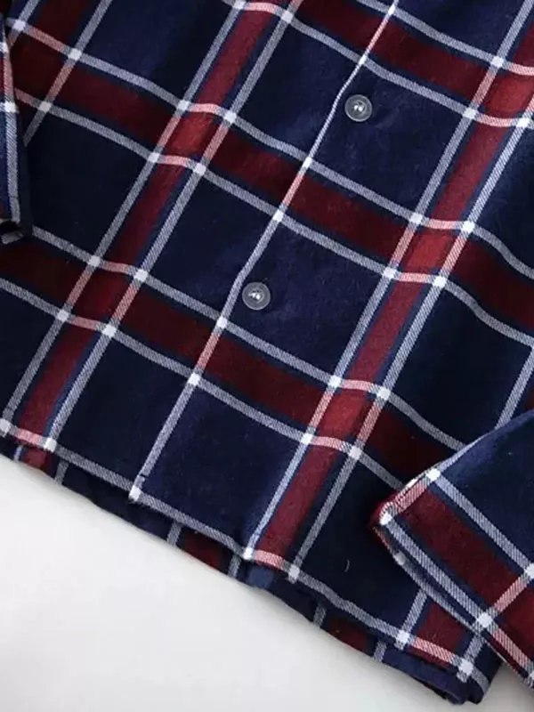 Pyjama À Carreaux Pour Homme "Chaleur Nocturne"