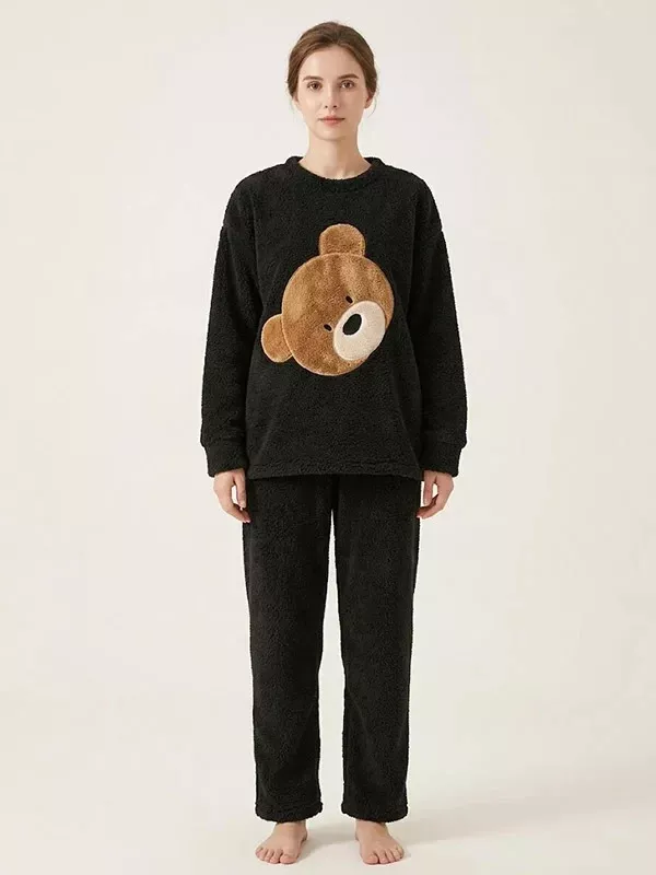 Pyjama Polaire Douillet Pour Femme "Ourson"