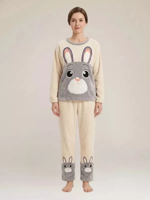 Pyjama Polaire D'hiver Pour Femme "Flocon Douillet"