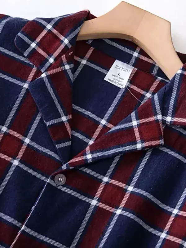 Pyjama À Carreaux Pour Homme "Chaleur Nocturne"