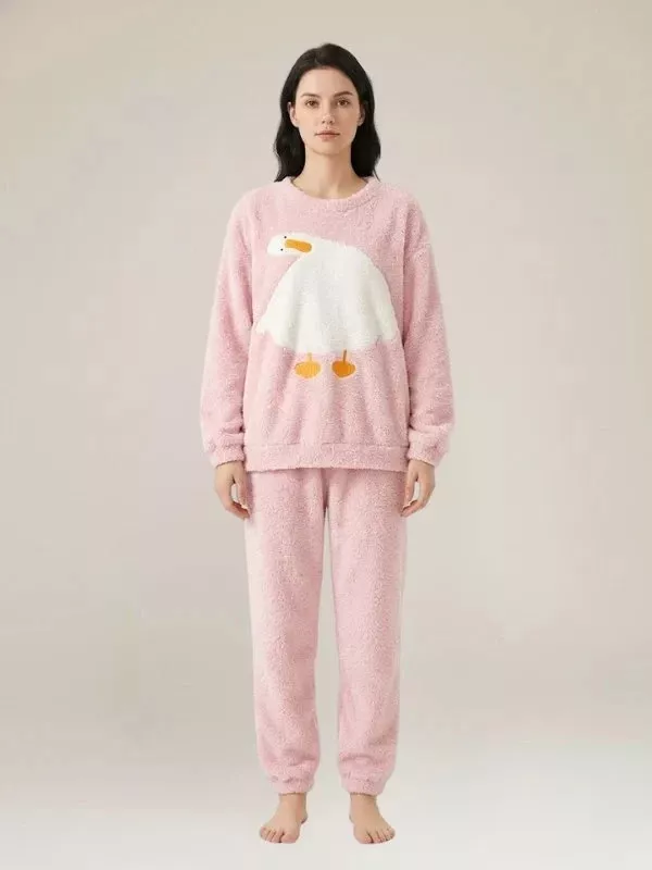 Pyjamas Chauds Pour Femmes "Canard Douillet"
