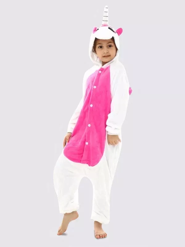 Combinaison Pyjama Pour Fille "Licorne Rose"