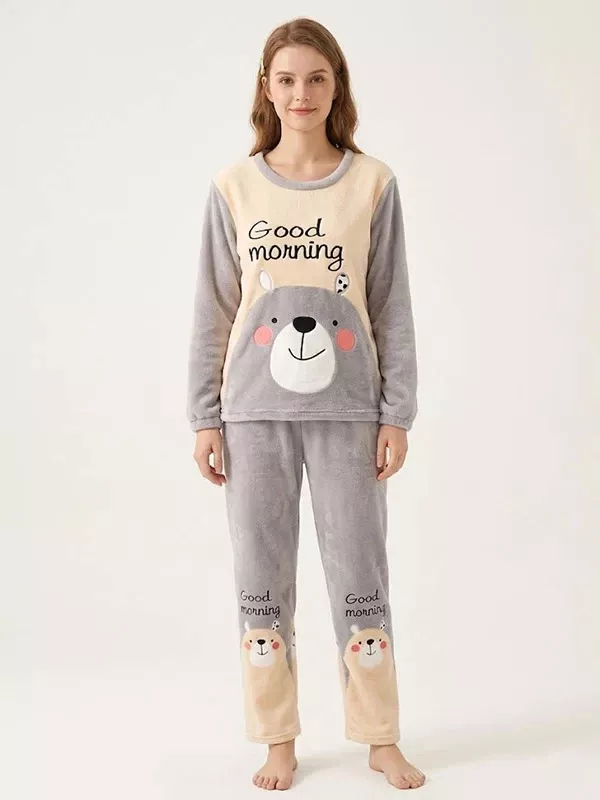 Pyjama En Polaire Doux Pour Femme "Cocon de Neige"