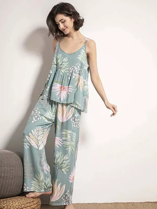 Ensemble Pyjama Pour Femme 3 Pièces "Souffle de Jasmin"