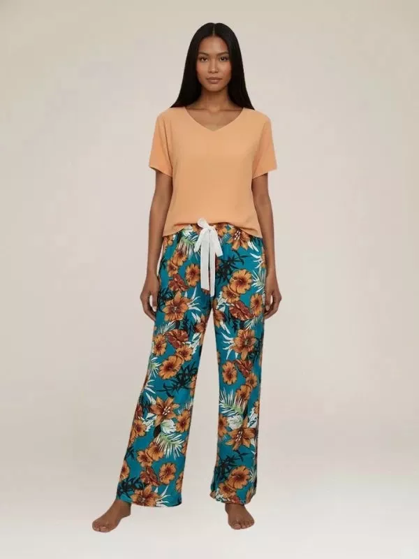 Joli Pyjama Pour Femme 2 pièces "Sous les Tropiques"