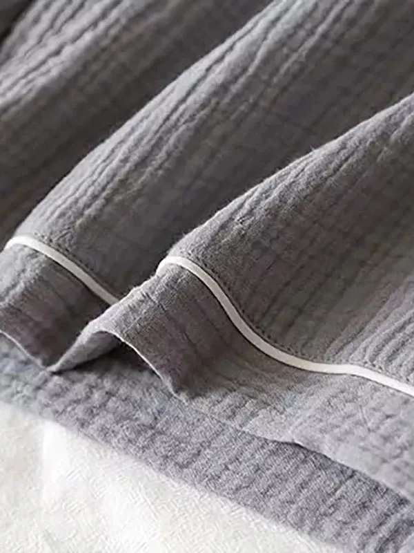 Pyjama En Coton Pour Homme Gris "Brume Matinale"
