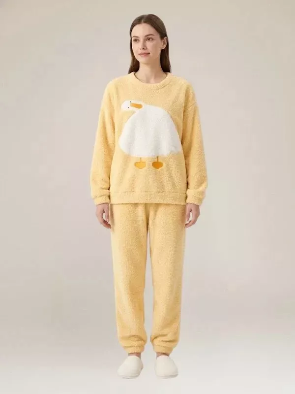 Pyjamas Chauds Pour Femmes "Canard Douillet"