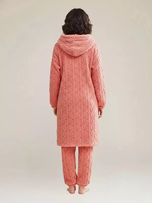 Ensemble Pyjama Pour Femme Avec Veste Polaire Oversized "Chaleur Enveloppante"