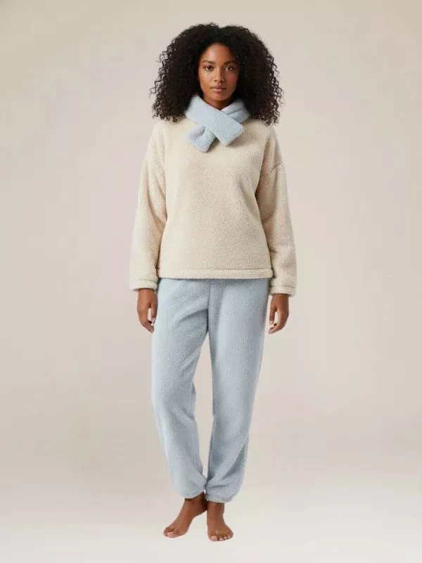Pyjama Pour Femme Chaud Polaire "Flocon de Douceur"