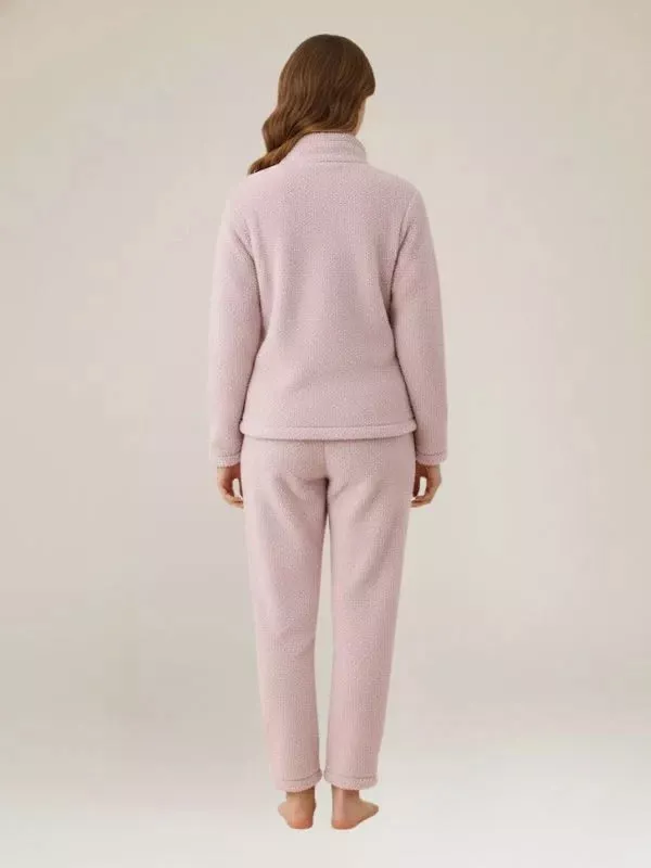 Pyjama Chaud Polaire Lavande Pour Femme "Rêve Polaire"
