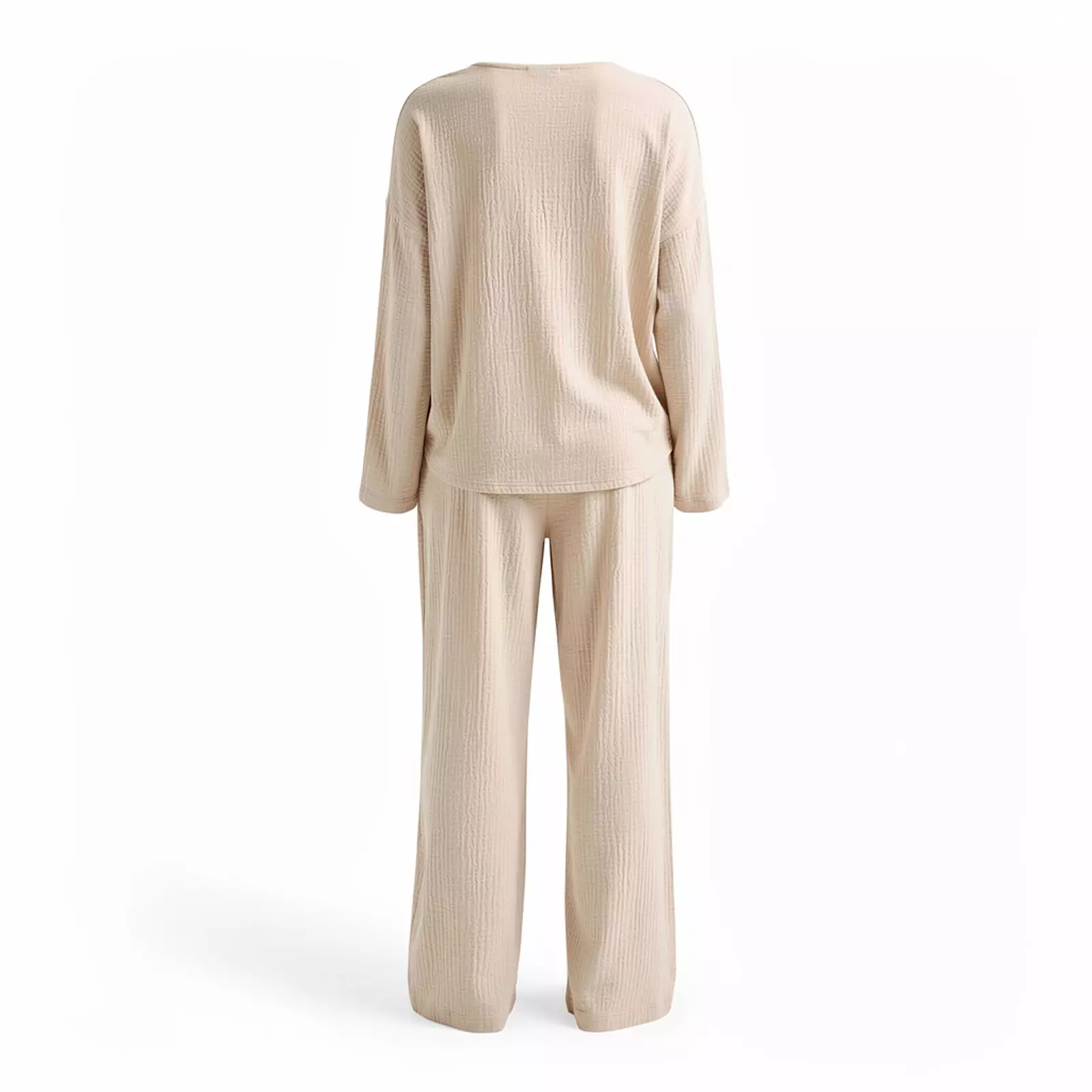 Pyjama Pour Femme En Coton Blanc "Sillage de Lys"