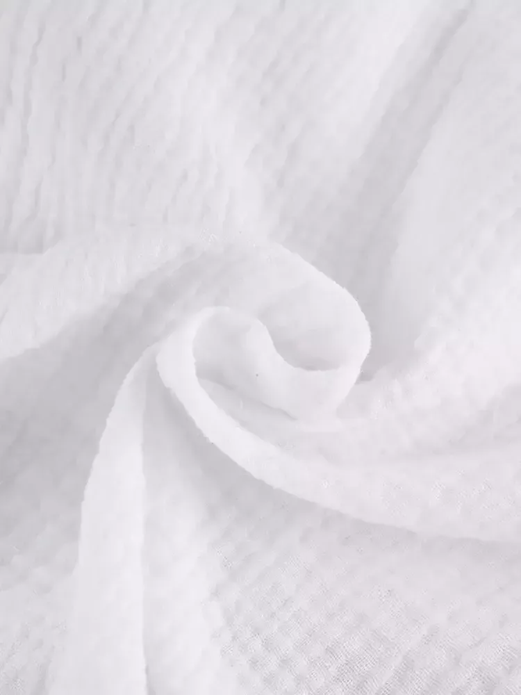 Pyjama Blanc En Coton Pour Femme "Orchidée de Nuit"