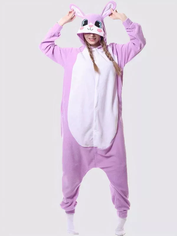Combinaison Pyjama Pour Femme "Lapin Violet"