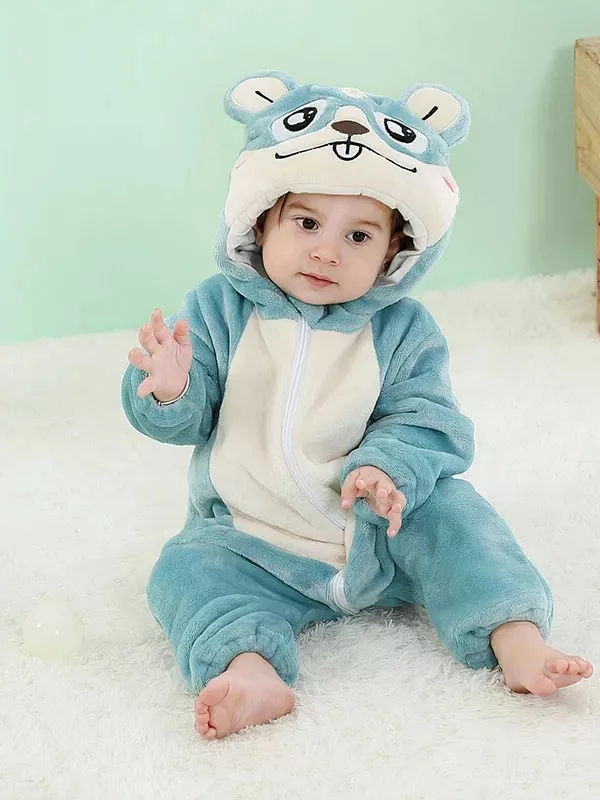 Pyjama Bébé "Hamster Bleu"