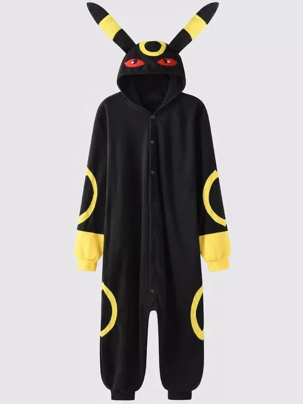Combinaison Pyjama Pour Homme "Chat Nocturne Jaune"