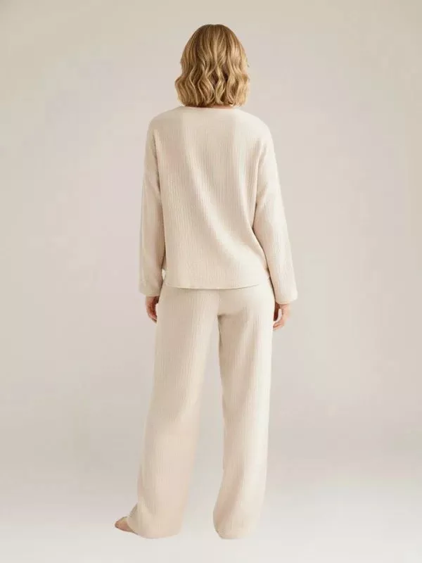 Pyjama Pour Femme En Coton Blanc "Sillage de Lys"