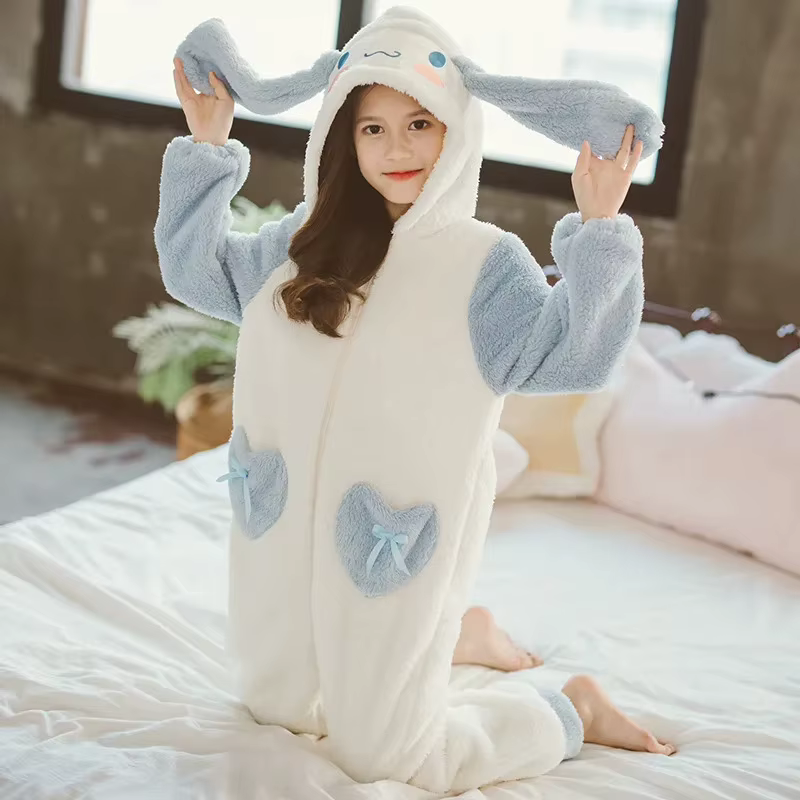Pyjama polaire fille lapin