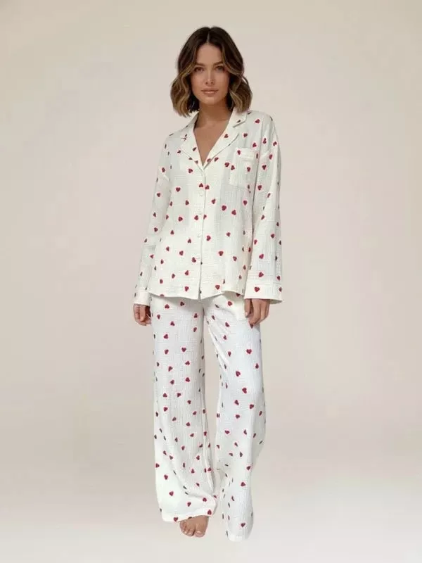 Pyjama En Coton "Cœurs de Coton"