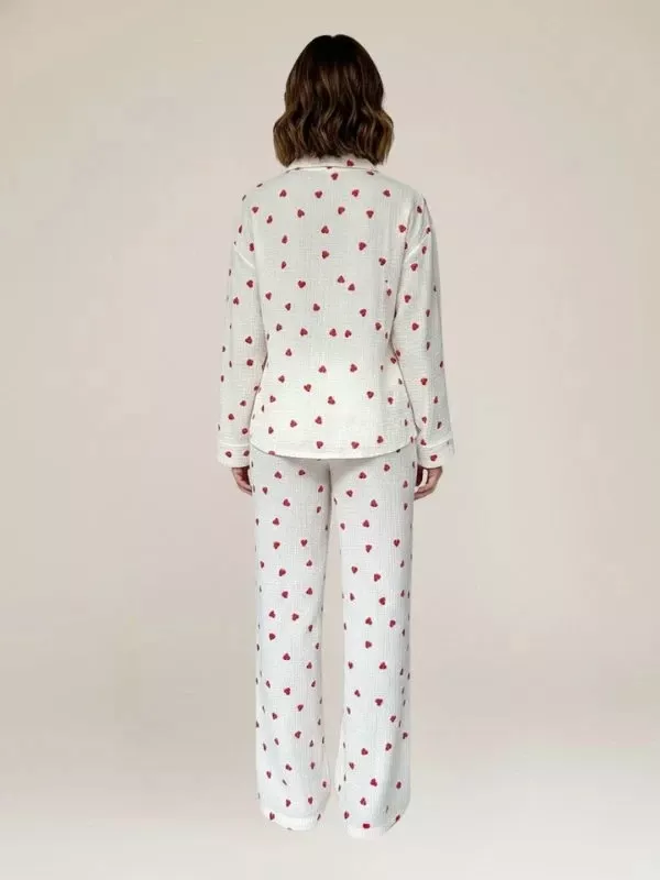 Pyjama En Coton "Cœurs de Coton"