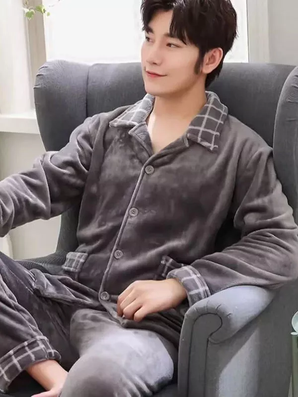Pyjama Pour Homme Pilou Chaud "Douceur Boréale"
