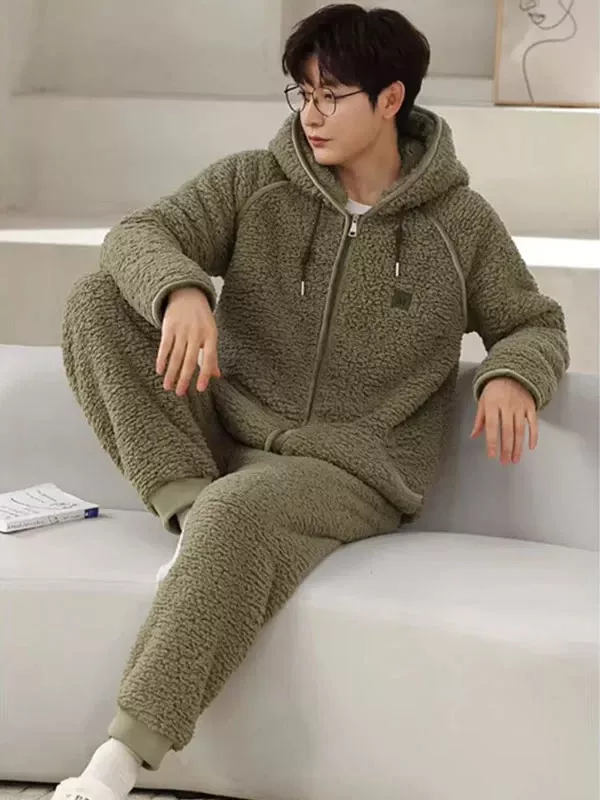 Pyjama D'hiver Chaud Pour Homme "Vague Polaire"