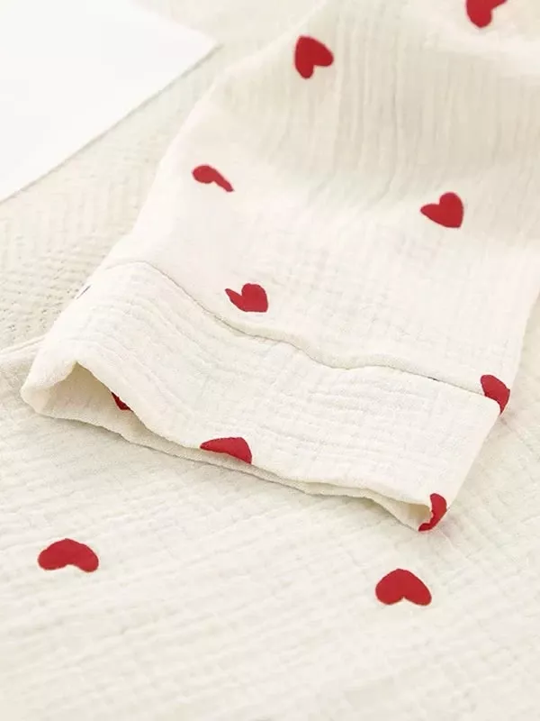 Pyjama En Coton "Cœurs de Coton"