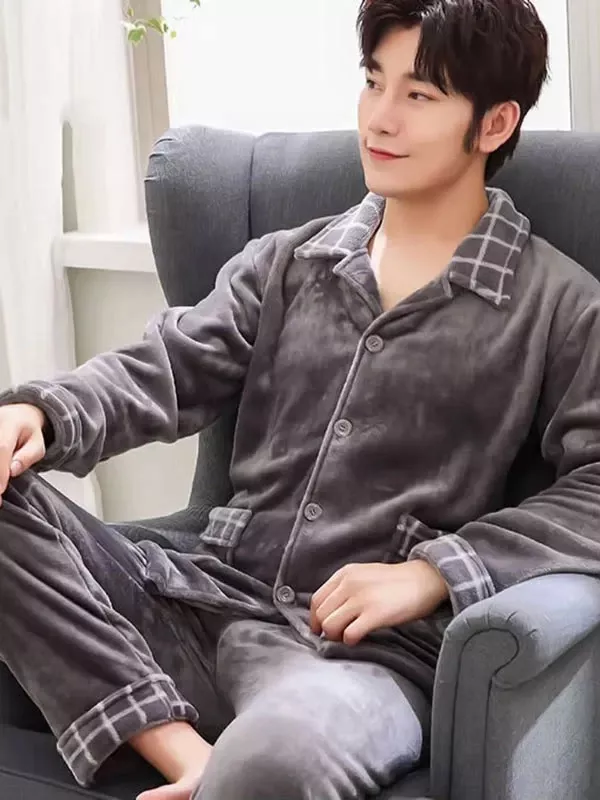 Pyjama Pour Homme Pilou Chaud "Douceur Boréale"