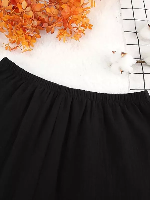 Pyjama Noir En Coton Pour Femme "Mélodie de Nuit"