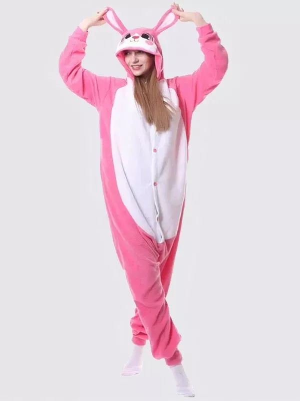 Combinaison Pyjama Pour Femme "Lapin Rose"