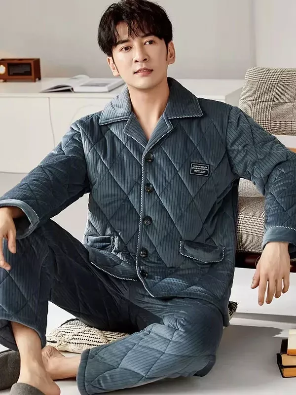 Pyjama Épais D'Hiver Pour Homme "Nuit Polaire"