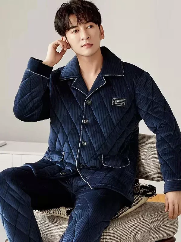 Pyjama Épais D'Hiver Pour Homme "Nuit Polaire"