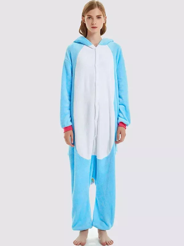 Combinaison Pyjama Pour Femme "Licorne Bleu"