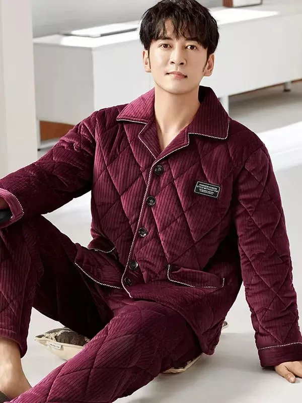 Pyjama Épais D'Hiver Pour Homme "Nuit Polaire"