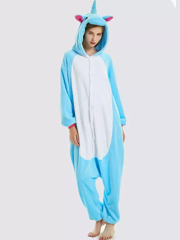 Combinaison Pyjama Pour Femme "Licorne Bleu"