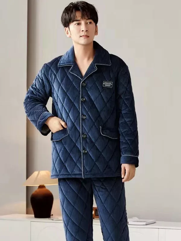 Pyjama Épais D'Hiver Pour Homme "Nuit Polaire"