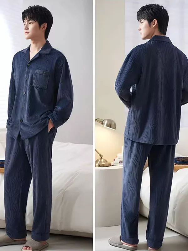 Pyjama Luxe Pour Homme En Velours "Douceur d'Aurore"