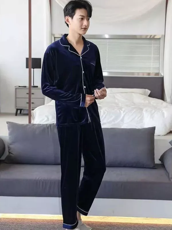 Pyjama En Velours Pour Homme "Velours Hivernal"
