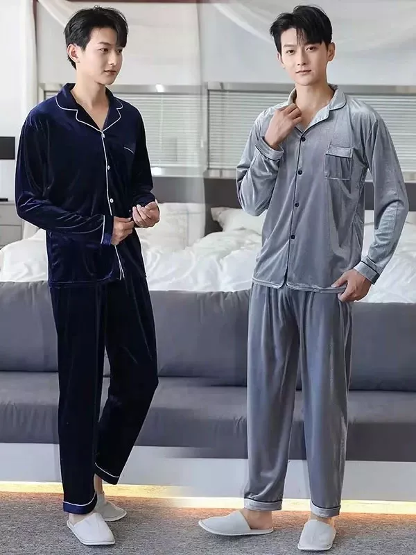 Pyjama En Velours Pour Homme "Velours Hivernal"