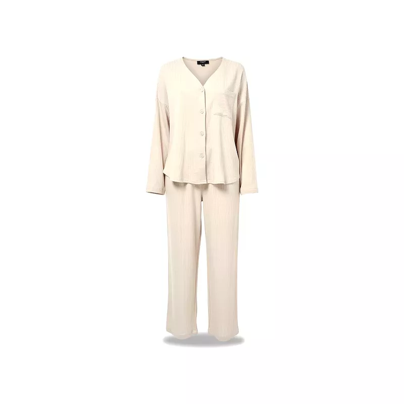 Pyjama Pour Femme En Coton Blanc "Sillage de Lys"